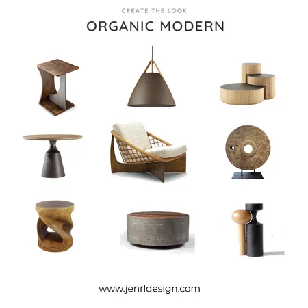 Organic Modern - Create the Look Interior Design Mood Board by JenRL Design on Style Sourcebook