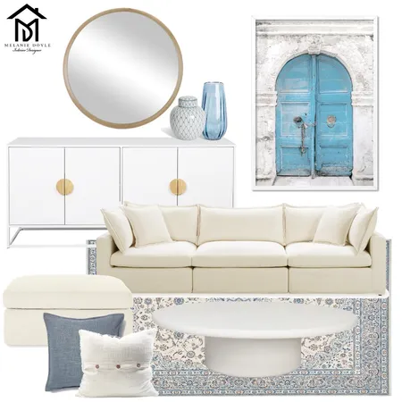 Blue Modern Mediterranean Interior Design Mood Board by Melanie Doyle Designs on Style Sourcebook