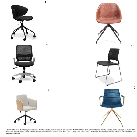 Office chairs Interior Design Mood Board by Cocoon_me on Style Sourcebook