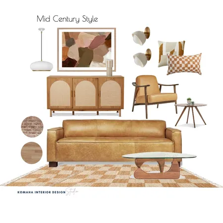 MID CENTURY STYLE Interior Design Mood Board by Komaha Interior Design on Style Sourcebook