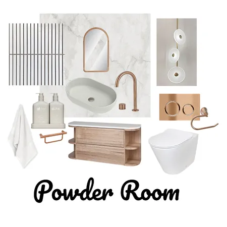 Casa Bianca Powder Room Interior Design Mood Board by Sheilzy on Style Sourcebook