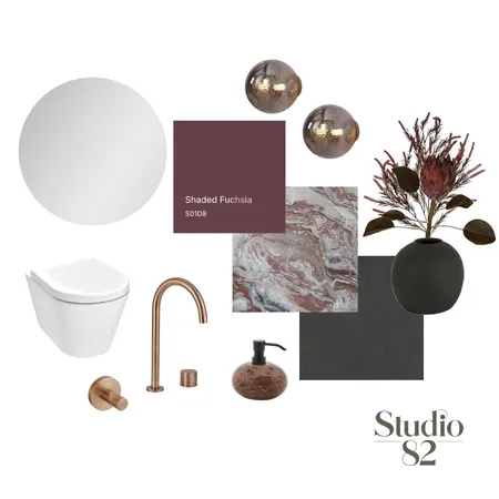Powder Room Interior Design Mood Board by Studio 82 Interior Design on Style Sourcebook