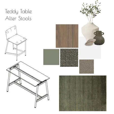 teddy table and alter stool Interior Design Mood Board by BreeGoltz on Style Sourcebook