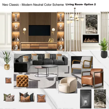Living Room option with Grey Modular Couch Interior Design Mood Board by Asma Murekatete on Style Sourcebook