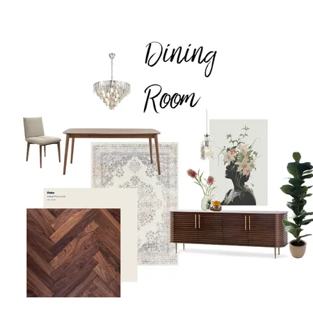 Victorian Modern Dining Room Interior Design Mood Board by Anderson Designs