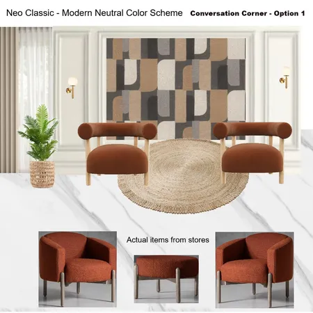 Conversation Corner Option 1 Interior Design Mood Board by Asma Murekatete on Style Sourcebook