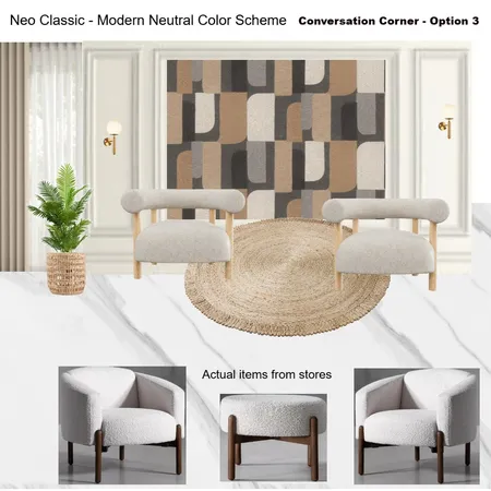 Conversation Corner Option 3 Interior Design Mood Board by Asma Murekatete on Style Sourcebook