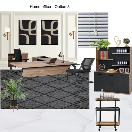 Home Office- Option 3 Interior Design Mood Board by Asma Murekatete on Style Sourcebook