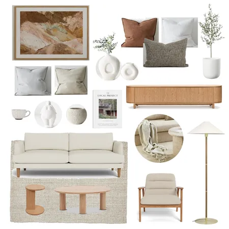 AMBLESIDE - MAIN LIVING Interior Design Mood Board by Mim Interiors