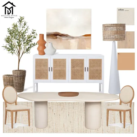 Beachy/Earthy Dining Room Interior Design Mood Board by Melanie Doyle Designs on Style Sourcebook