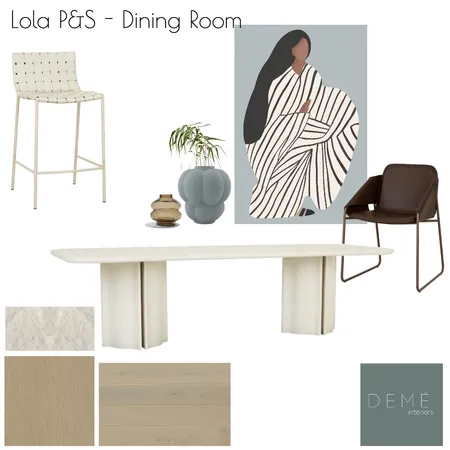 Lola 2 Dining Interior Design Mood Board by Demé Interiors