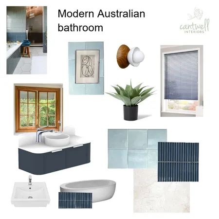 Modern Australian Bathroom Interior Design Mood Board by Cantwell Interiors on Style Sourcebook