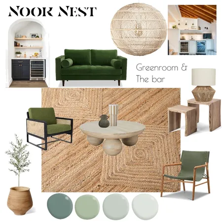 Greenroom and The Bar Interior Design Mood Board by Sonu on Style Sourcebook