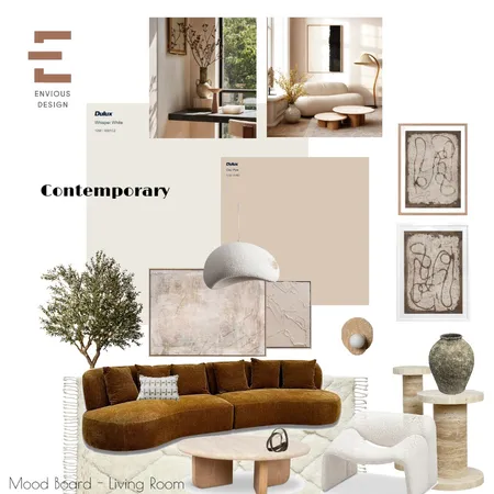 Mood Boad - Living Room Final Interior Design Mood Board by Fouad on Style Sourcebook