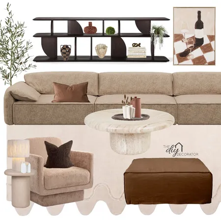 Pantone mocha mousse Interior Design Mood Board by Thediydecorator on Style Sourcebook