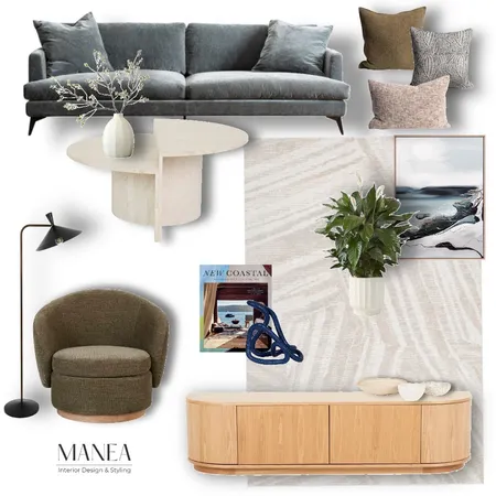 Crompton Contemporary Living Interior Design Mood Board by Manea Interior Design & Styling