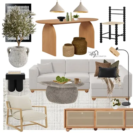 Luxo Living Farmhouse Interior Design Mood Board by Thediydecorator
