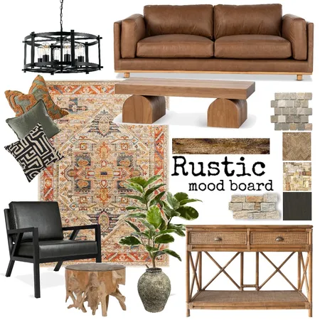 rustic Interior Design Mood Board by safoura on Style Sourcebook