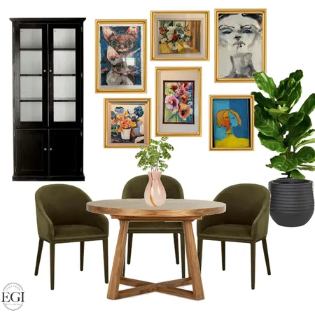 Eclectic Dining Room Interior Design Mood Board by Eliza Grace Interiors on Style Sourcebook