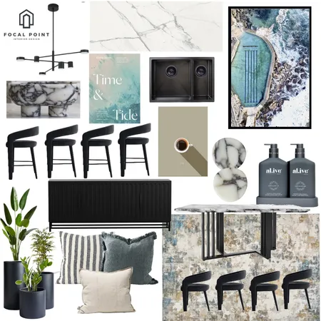 Jade Refinded Coastal Kitchen (Palmview Residence) Interior Design Mood Board by Focal Point Interior Design on Style Sourcebook