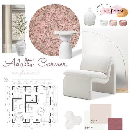 Assign 9 - Sample Board - Adults' Corner Interior Design Mood Board by design.by.pieces on Style Sourcebook