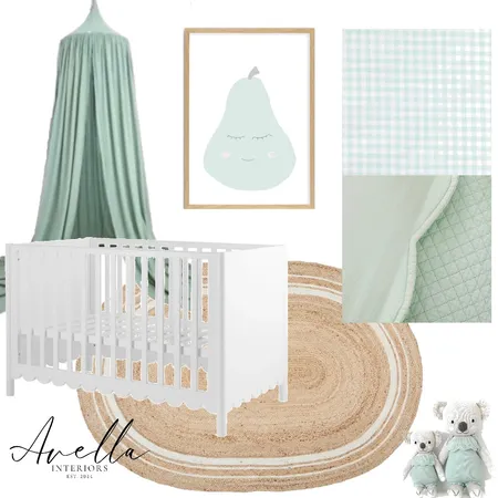 Nursery - Scalloped Sage Interior Design Mood Board by Avella Interiors on Style Sourcebook