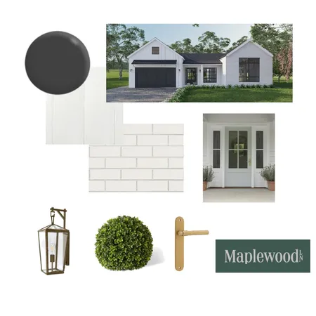 Magnolia Farmhouse Exterior Interior Design Mood Board by Maplewood Lane on Style Sourcebook