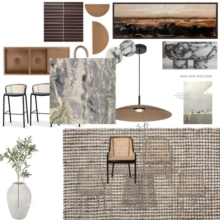 Japandi Kitchen Interior Design Mood Board by Focal Point Interiors