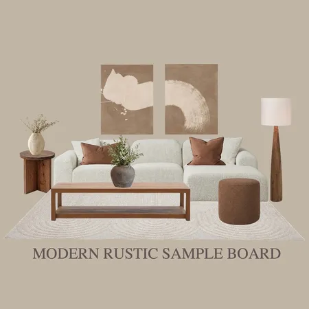 Modern Rustic Sample Board Interior Design Mood Board by isabellefrost on Style Sourcebook