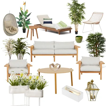 Organic Balcony Interior Design Mood Board by Salwa 25 on Style Sourcebook