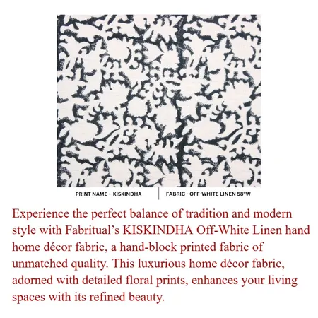 Off- White linen Fabric Interior Design Mood Board by Fabritual on Style Sourcebook