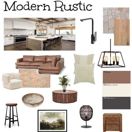 Modern Rustic Interior Design Mood Board by jeansprague on Style Sourcebook