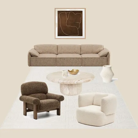 Brown Living Room Interior Design Mood Board by odeinterior on Style Sourcebook