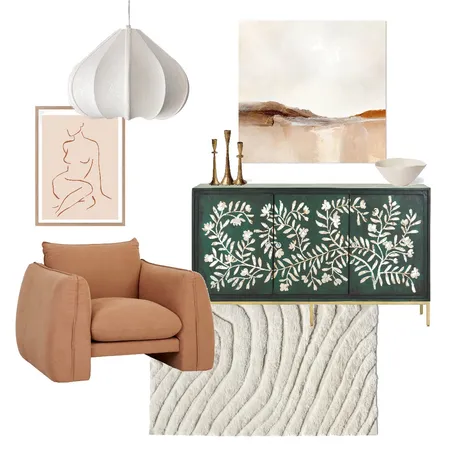 Mood Board – Green Buffet Interior Design Mood Board by Room with a View on Style Sourcebook