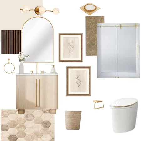 Sample Board - Bathroom Interior Design Mood Board by brookekad on Style Sourcebook