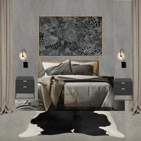 Modern Industrial Bedroom Interior Design Mood Board by livcurtis on Style Sourcebook