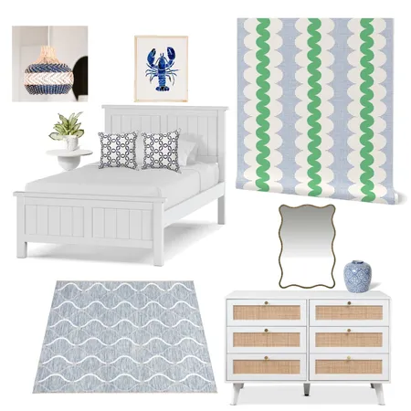 Preppy Coastal Interior Design Mood Board by melissa@buuestudio.com on Style Sourcebook