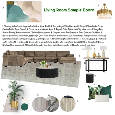 Living room in Monochromatic 25 March 2025 Final Interior Design Mood Board by JudyK on Style Sourcebook