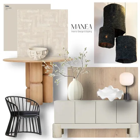 Modern Neutral Dining Concept Interior Design Mood Board by Manea Interior Design & Styling on Style Sourcebook