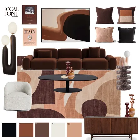 Autumn Colours Inspired Lounge Interior Design Mood Board by Focal Point Interior on Style Sourcebook