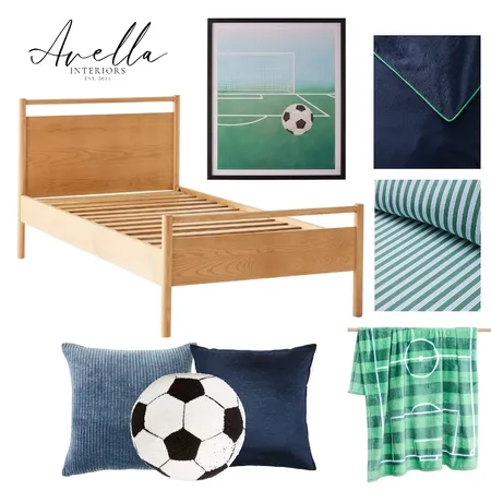 Boy’s Room - Soccer Interior Design Mood Board by Avella Interiors on Style Sourcebook