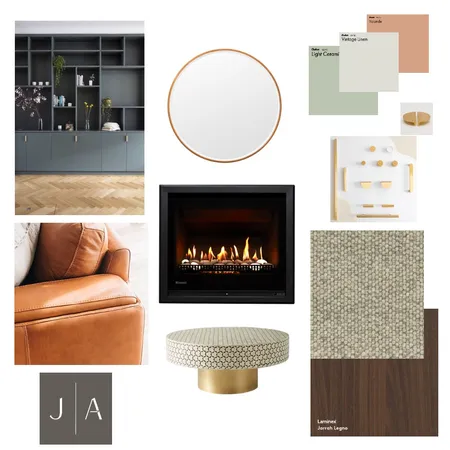 Cosy Lounge room Interior Design Mood Board by Jodi Andrews Interiors on Style Sourcebook