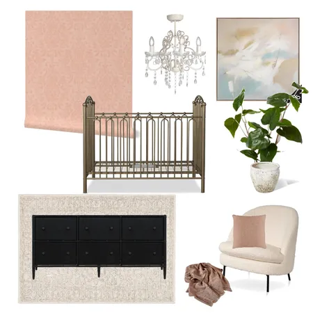 Regency Nursery Soft Blush Interior Design Mood Board by kimmorrowdesign@gmail.com on Style Sourcebook