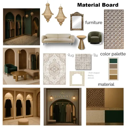 retail material board Interior Design Mood Board by Rehana Abdul Rashid on Style Sourcebook