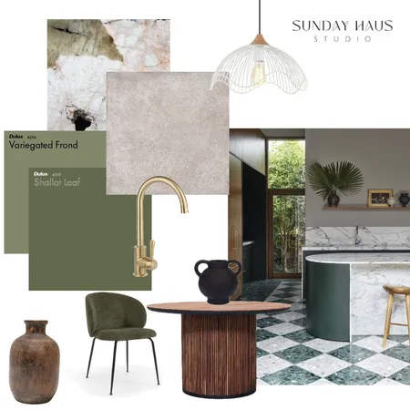 Luxe Earthy Kitchen Interior Design Mood Board by Sunday Haus Studio on Style Sourcebook