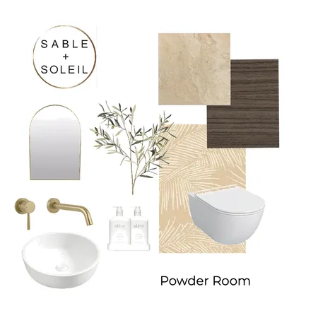 Gretel Dve - Powder Room Interior Design Mood Board by Sable + Soleil on Style Sourcebook