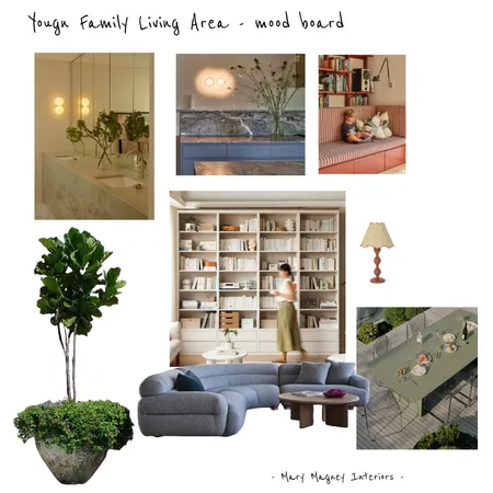 Young family's living area project - mood board Interior Design Mood Board by marymagney@gmail.com on Style Sourcebook