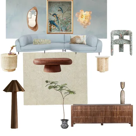 NYSID Living Room Interior Design Mood Board by Artaraatelier