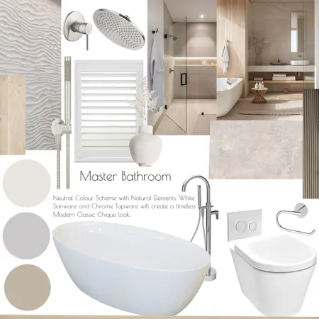 Agnes Rustenburg Master Bathroom Interior Design Mood Board by Jennifer Lowmass on Style Sourcebook