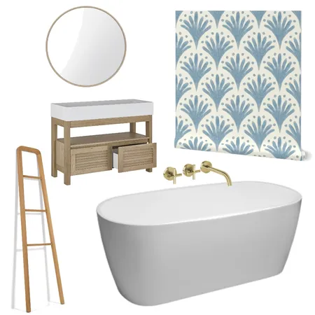 Light blue scallops bathroom Interior Design Mood Board by market-ilustrace on Style Sourcebook